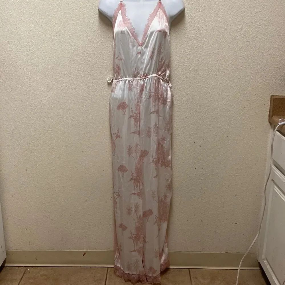 River Island Giraffe Print Lace Inset Pajamas XS